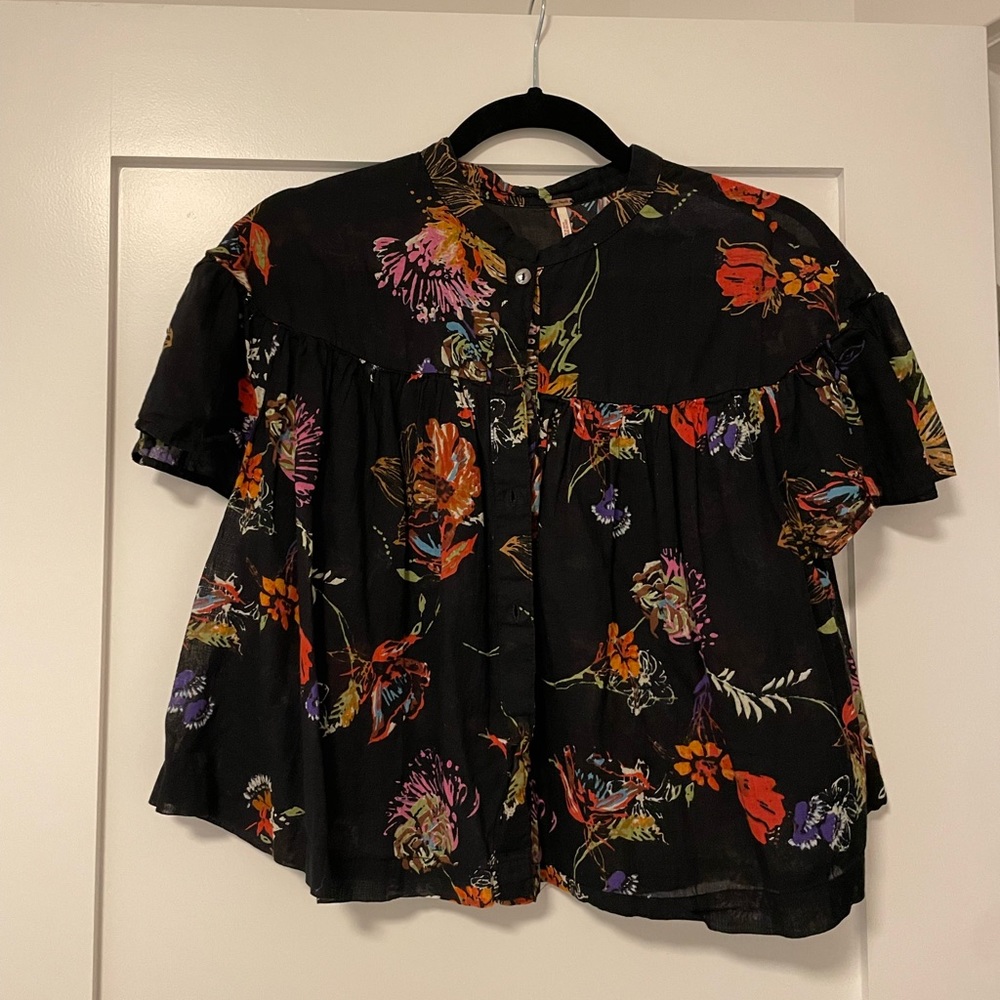 Free people cropped shirt